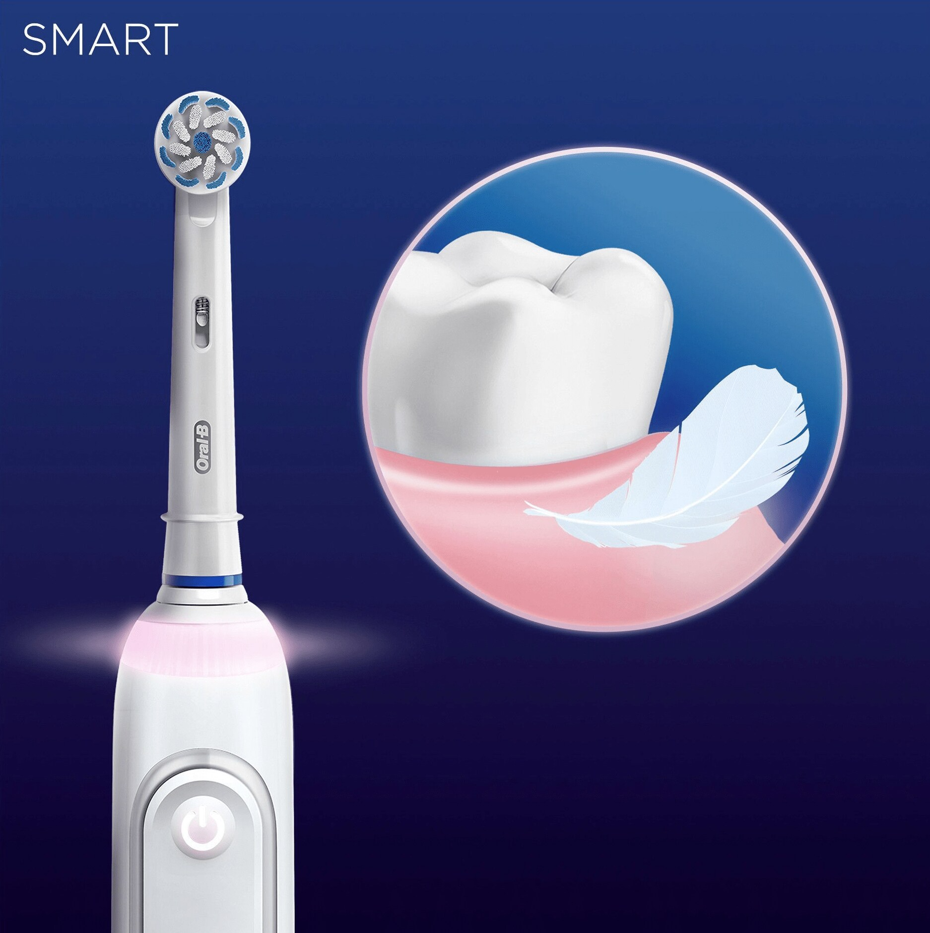 ORAL-B Smart Sensitive White Eltandborste Tandvård - Köp På MediaMarkt.se